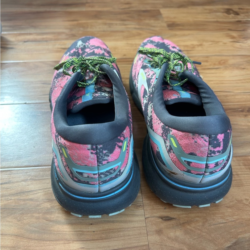 Brooks Ghost 15 Drip Sneakers Running Shoes Mens Sz 12 Blue - Ebony - Nightlife - Picture 5 of 7